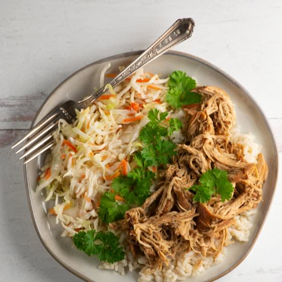 Slow Cooker Pulled Chicken - Recipe photo by Framed Cooks