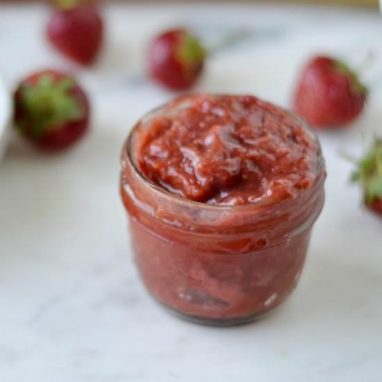 Strawberry Rhubarb Compote - Recipe photo by Lichenpaleolovingaip