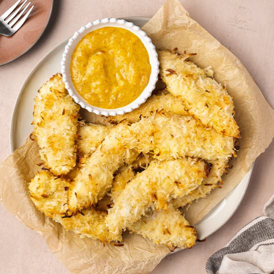 Baked Coconut Chicken Tenders - Recipe photo by bellyfull