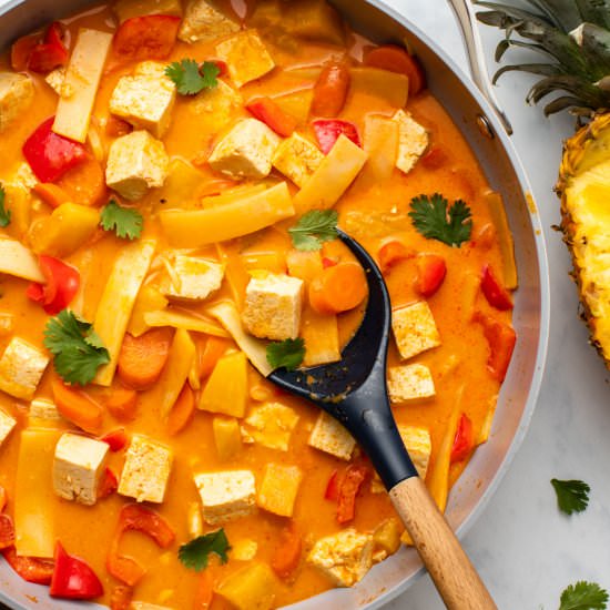 Vegan Tofu Pineapple Curry - Recipe photo by from my bowl