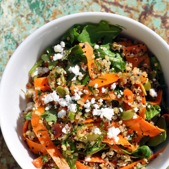 Carrot Quinoa Salad - Recipe photo by bowlofyum