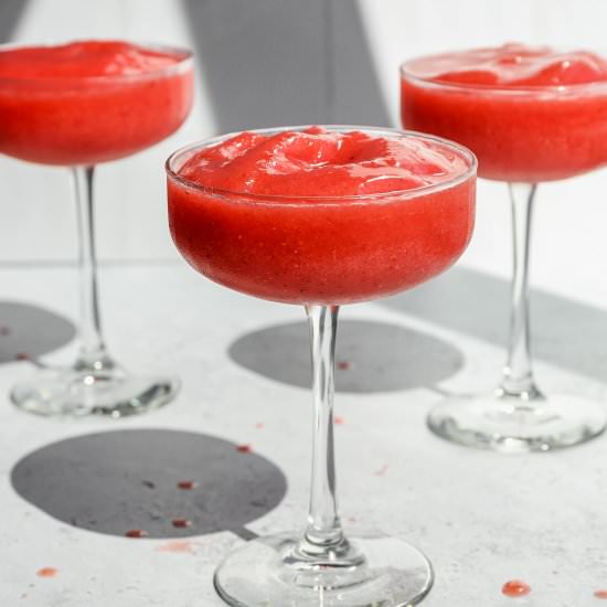 Strawberry Daiquiri Mocktails - Recipe photo by smallfarmbiglife