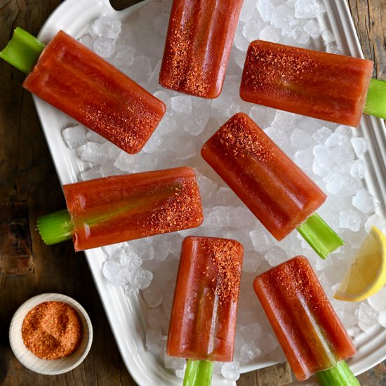 Bloody Mary Popsicles - Recipe photo by justataste