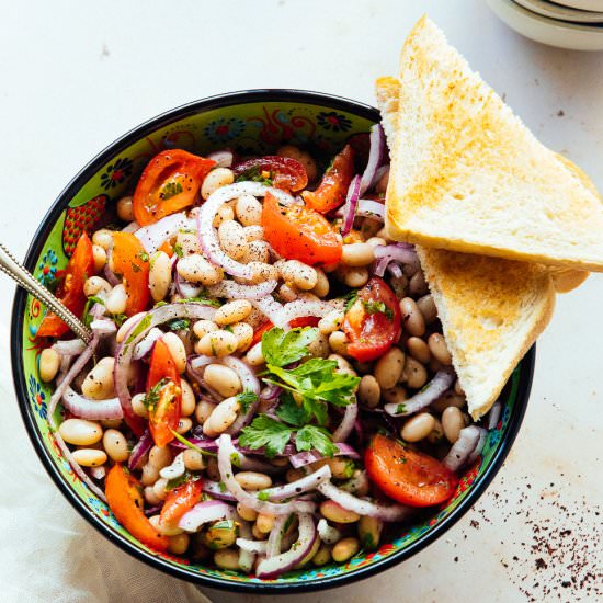 10-Minute Turkish Bean Salad - Recipe photo by Aegean Delight