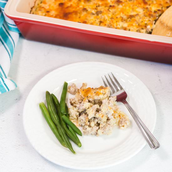 Turkey Cauliflower Rice Casserole - Recipe photo by littlebitrecipes