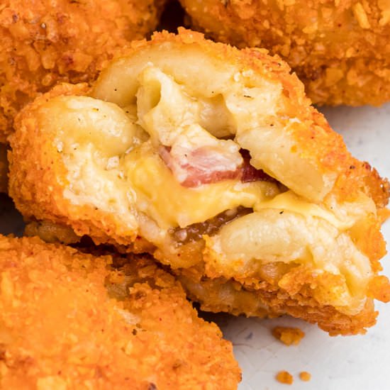 Air Fryer Mac and Cheese Bites - Recipe photo by thecaglediaries