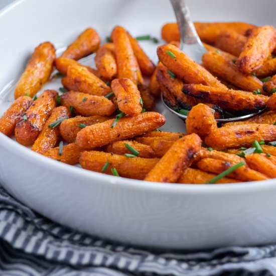 Air Fryer Roasted Baby Carrots - Recipe photo by JawnsICooked