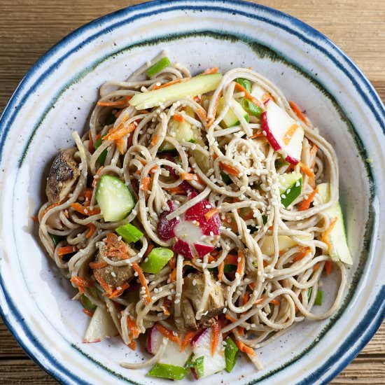 Chicken Soba Noodle Salad! - Recipe photo by Framed Cooks