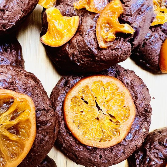 Chocolate + Candied Orange Cookies - Recipe photo by Finchly