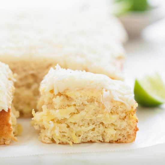 Easy Crushed Pineapple Cake - Recipe photo by Wholesome Patisserie