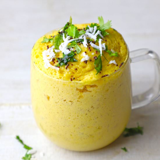 Mug Dhokla Recipe - Recipe photo by Funfoodandfrolic