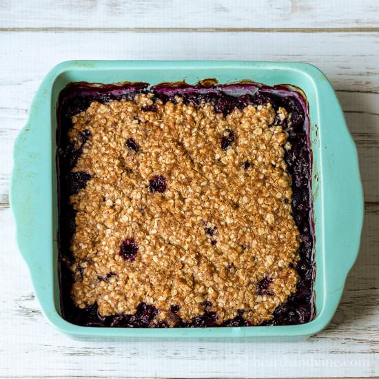 Black Cherry Crisp Dessert - Recipe photo by hearthandvine