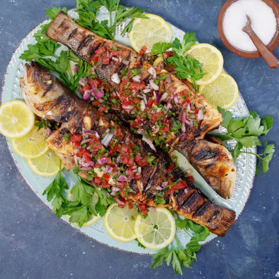 Mediterranean Grilled Branzino - Recipe photo by unicorns in the kitchen