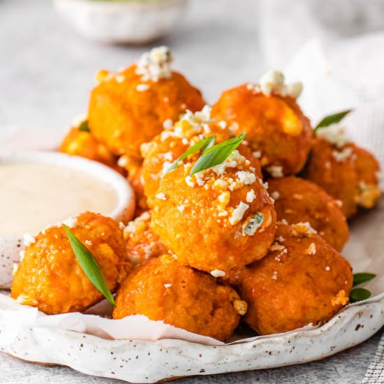 Buffalo Chicken Meatballs - Recipe photo by ToSimplyInspire