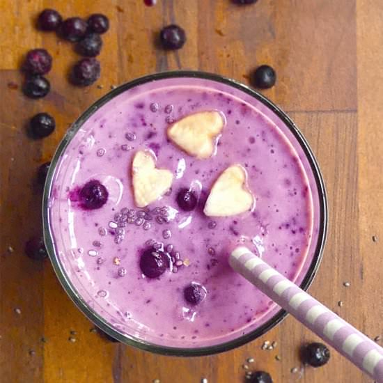 Blueberry Banana Smoothie - Recipe photo by kidtestedrecipes