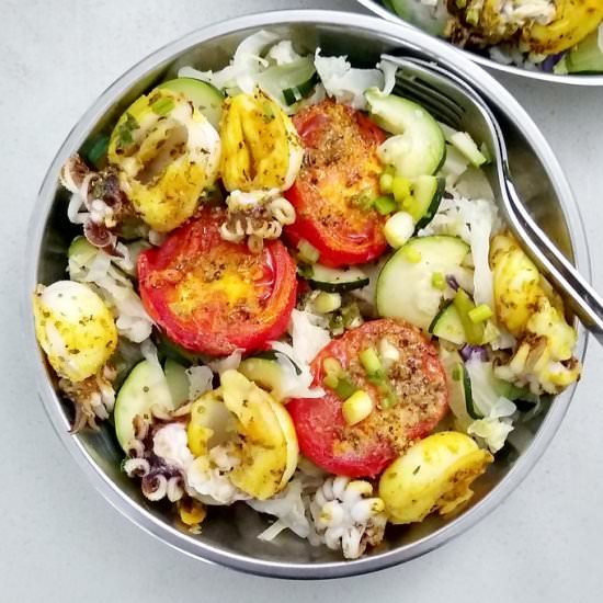 Oven/Pan-Roast Cuttlefish/Calamari - Recipe photo by escapetofood