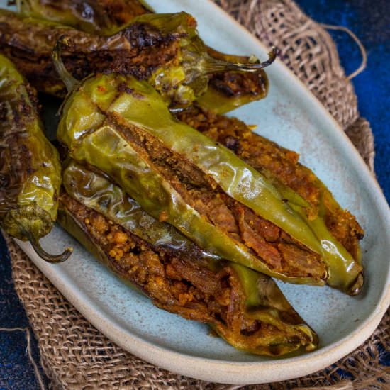 Besan Bharwa Mirch - Recipe photo by Whiskaffair