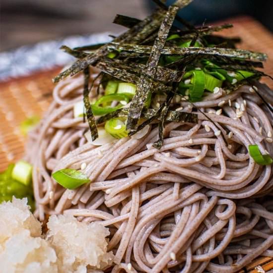 VEGAN ZARU SOBA ( COLD SOBA NOODLES - Recipe photo by Absolute Foodie