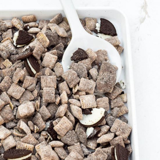 Oreo Puppy Chow - Recipe photo by apaigeofpositivity