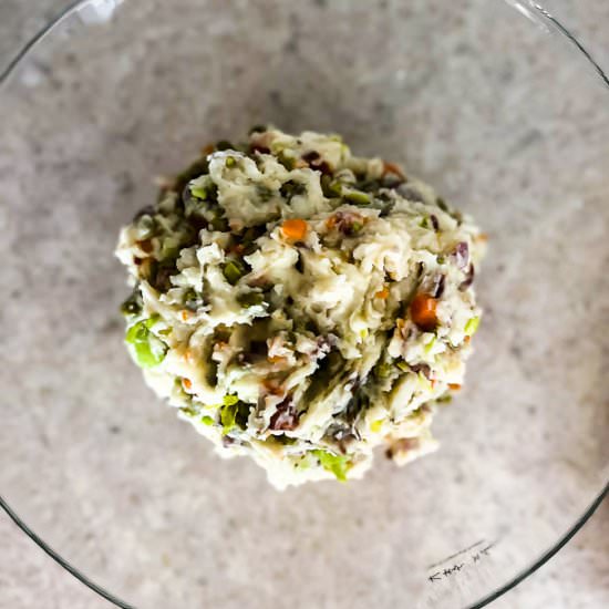 Retro Mashed Potato Salad - Recipe photo by Lisa G Cooks