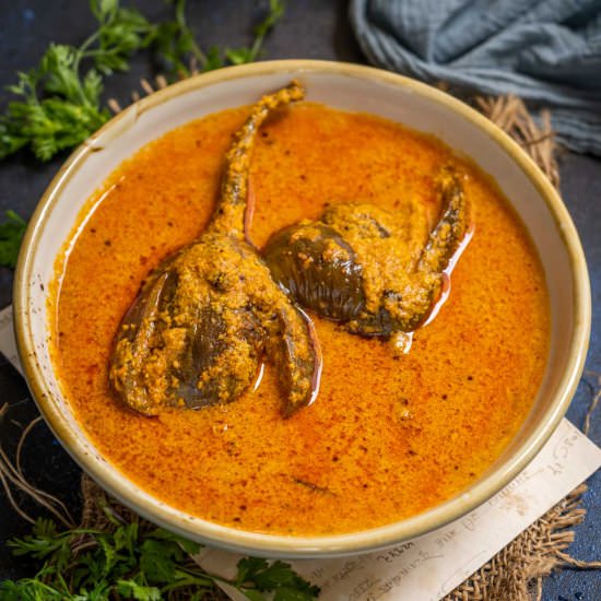 Baingan Ka Khatta - Recipe photo by Whiskaffair