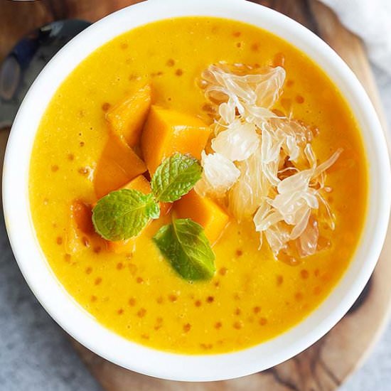 Mango Dessert (Mango Pomelo Sago) - Recipe photo by rasamalaysia