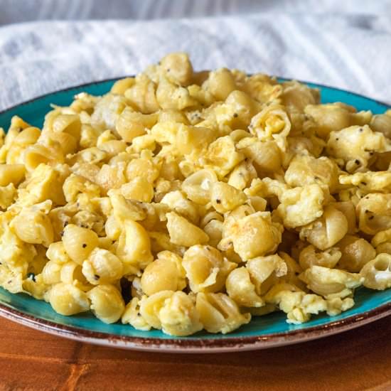 Noodles with Scrambled Eggs - Recipe photo by tamararay