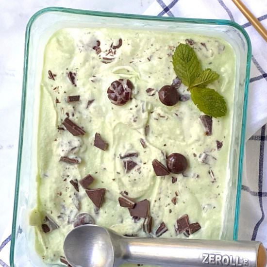 Triple Mint Ice Cream - Recipe photo by mycasualpantry