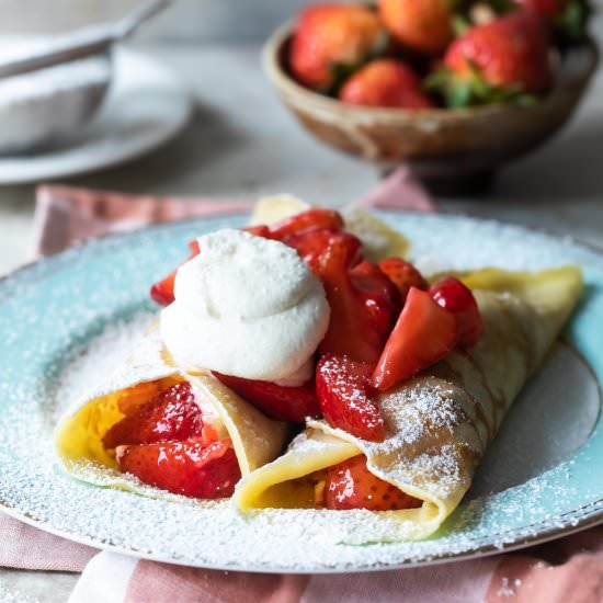 Strawberry Crepes - Recipe photo by culinaryhill