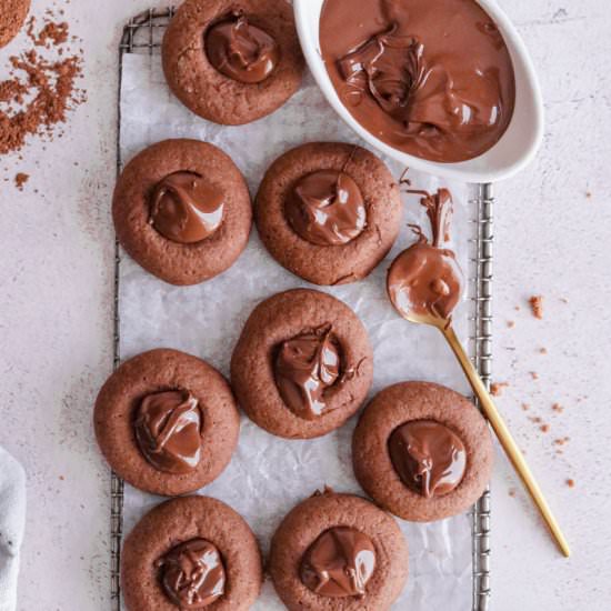 Nutella thumb cookies - Recipe photo by vanillafrost4