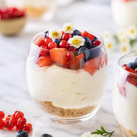 No-Bake Cherry Cheesecake - Recipe photo by allweeat