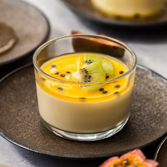 Passionfruit Panna Cotta - Recipe photo by sugarsaltmagic