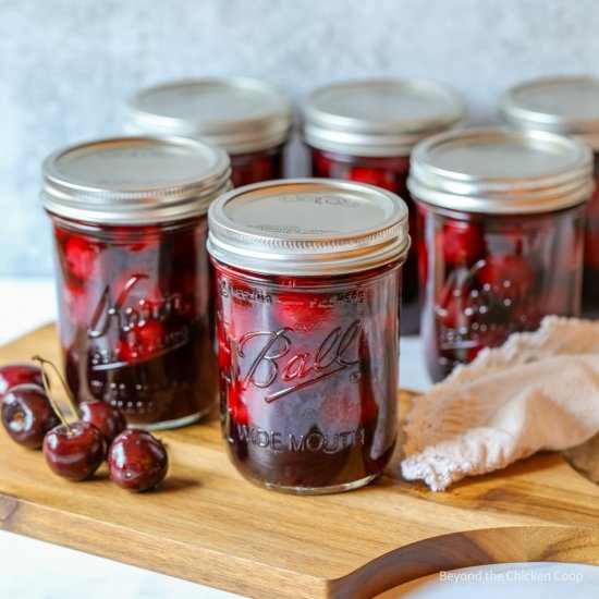 Canning Cherries - Recipe photo by BeyondtheCoop