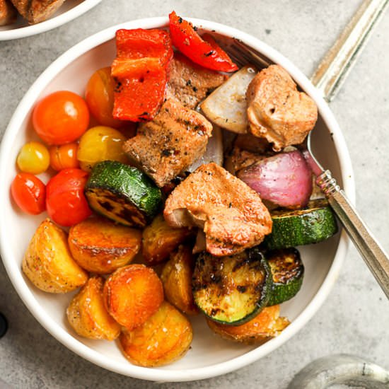 Pork Shish Kabobs - Recipe photo by suebeehomemaker