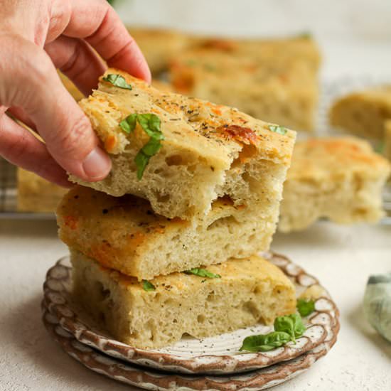 Sourdough Focaccia - Recipe photo by suebeehomemaker