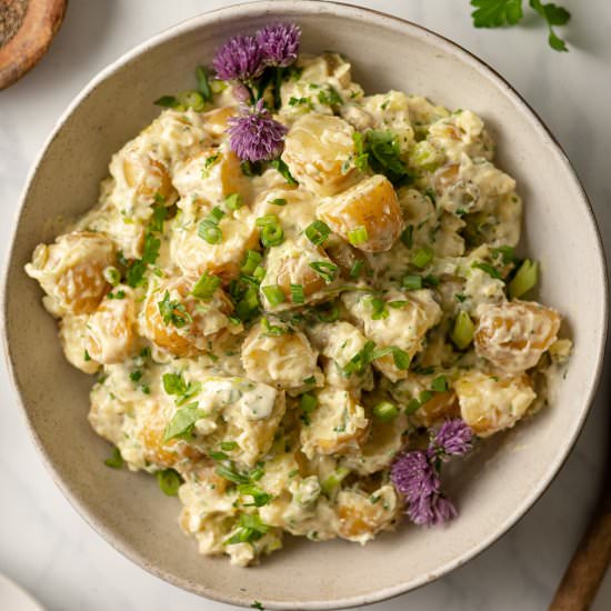 Potato Salad with Spring Onions - Recipe photo by The Last Food Blog
