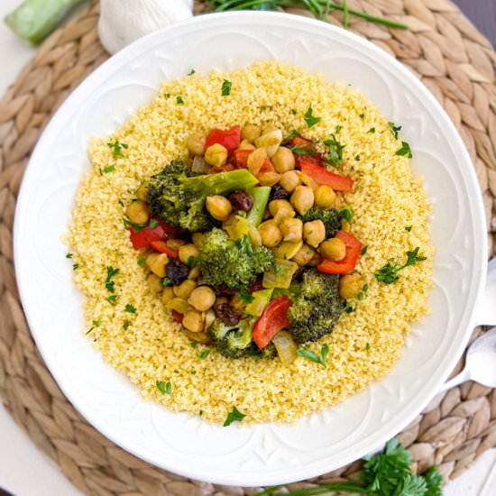 Andalusian Couscous with Vegetables - Recipe photo by Spain on a Fork
