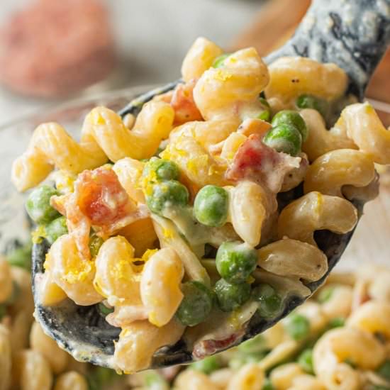 Creamy Lemon Pasta Salad - Recipe photo by eatdessertsnack
