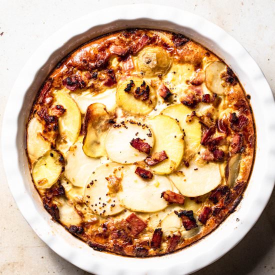 Dairy Free Frittata – Potato Bacon - Recipe photo by Our Nourishing Table