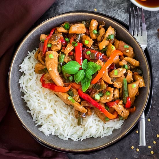 Thai Basil Chicken - Recipe photo by ruchiskitchen
