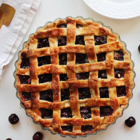 Cherry pie - Recipe photo by hornoMX