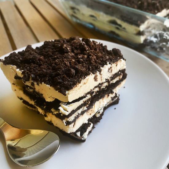 Oreo ice box cake - Recipe photo by hornoMX
