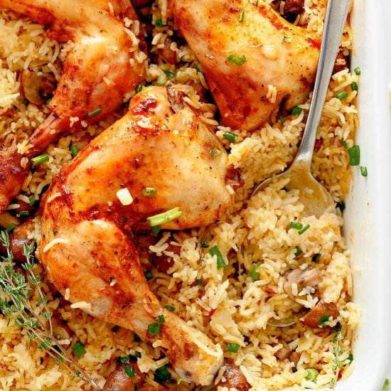 Oven Baked Chicken and Rice - Recipe photo by Chefjar