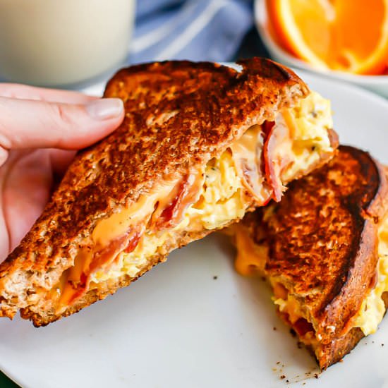 Breakfast grilled cheese - Recipe photo by Family Food on the Table