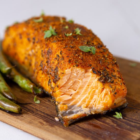Air Fryer Cedar Plank Salmon - Recipe photo by dwayland