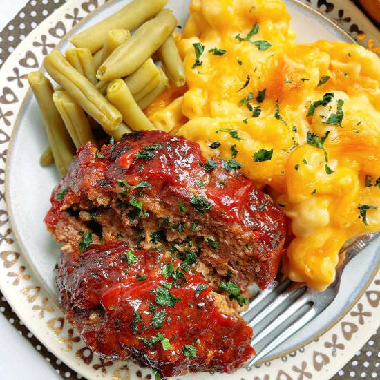 Air Fryer Meatloaf - Recipe photo by Foodtastic Mom