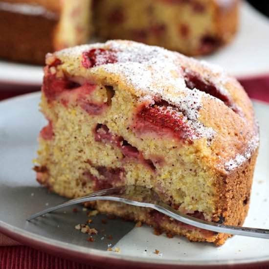 Strawberry sumac cake - Recipe photo by Food Gal