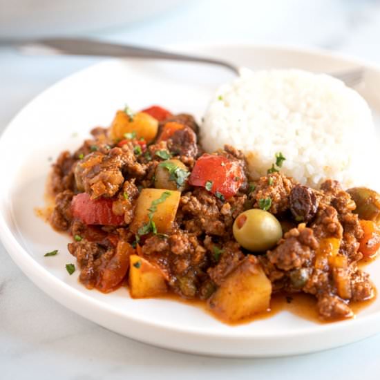 Cuban Picadillo Recipe - Recipe photo by Lemon blossoms