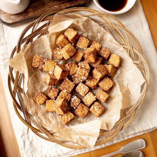 Air Fryer Tempeh (Easy) - Recipe photo by veganpunks