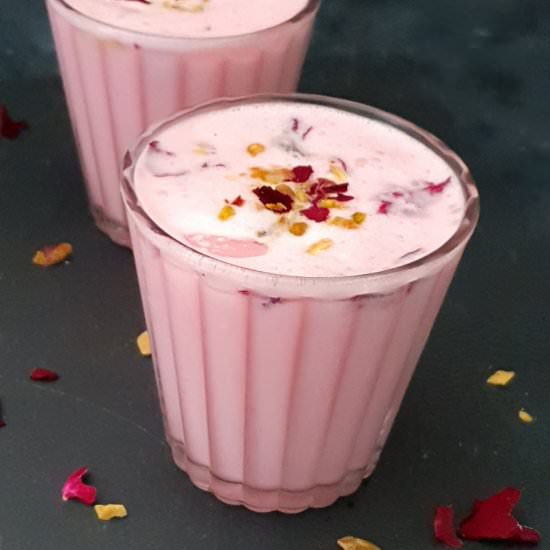Rose Lassi - Recipe photo by Pavanis Kitchen